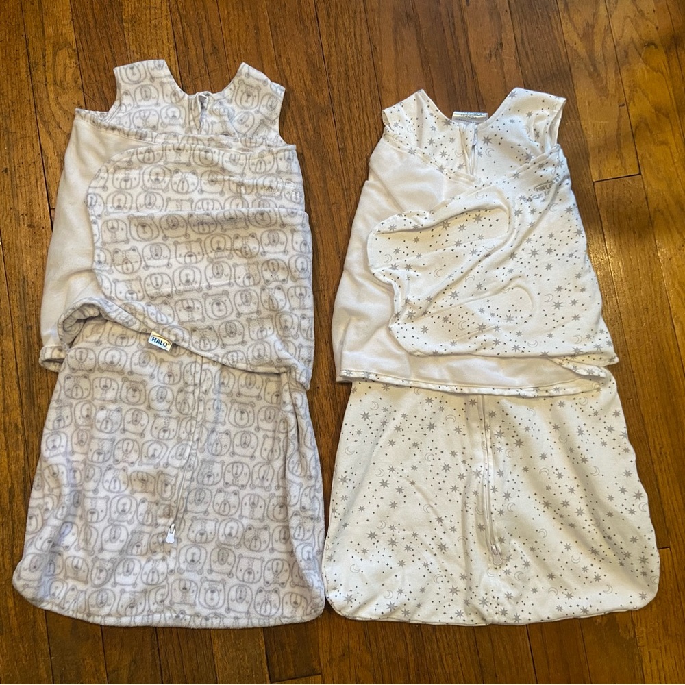 2 Halo Sleep Sack Swaddles 3-6M